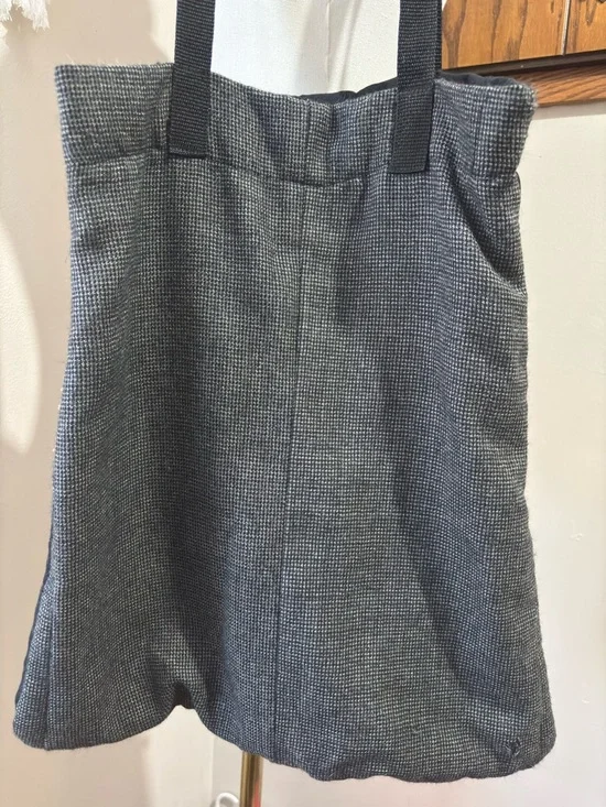 Black Floral Tote with Pink & Green Accents Sequins Rhinestones - Picture 5 of 9